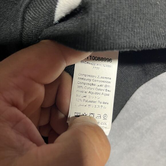 Shein Varsity Jacket Women's 6/Medium Black Coolane Letter Pure Leather Sleeve - Picture 3 of 7